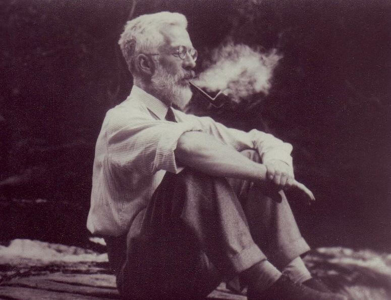 The statistician Ronald Fisher smoking a pipe